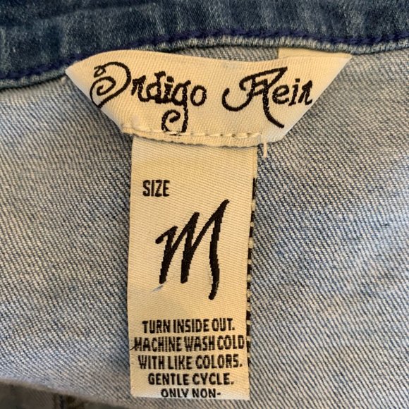 Indigo Rein Snap Jean Skirt - Picture 4 of 5